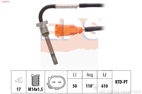 Sensor, exhaust gas temperature (1.220.277)