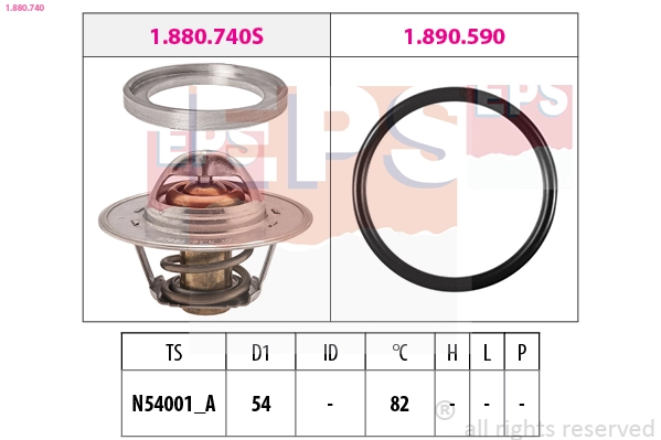 Thermostat, coolant (1.880.740)