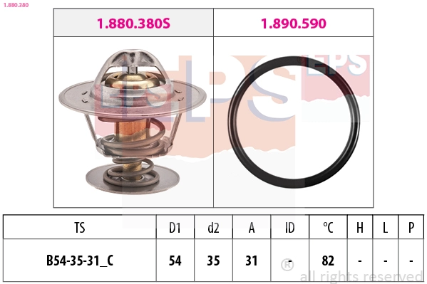 Thermostat, coolant (1.880.380)