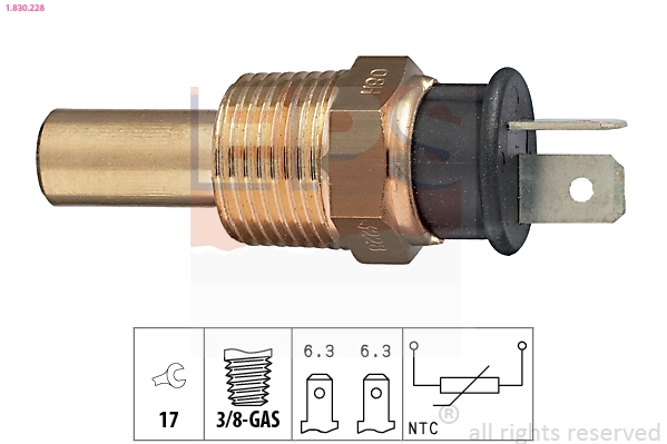 Sensor, coolant temperature (1.830.228)