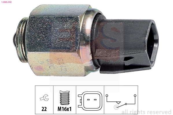 Switch, reverse light (1.860.242)