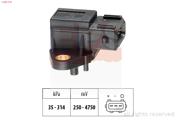 Air Pressure Sensor, altitude adaption (1.993.116)