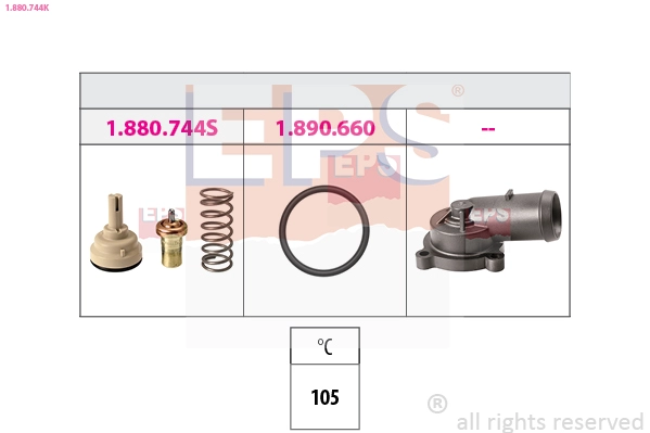 Thermostat, coolant (1.880.744K)