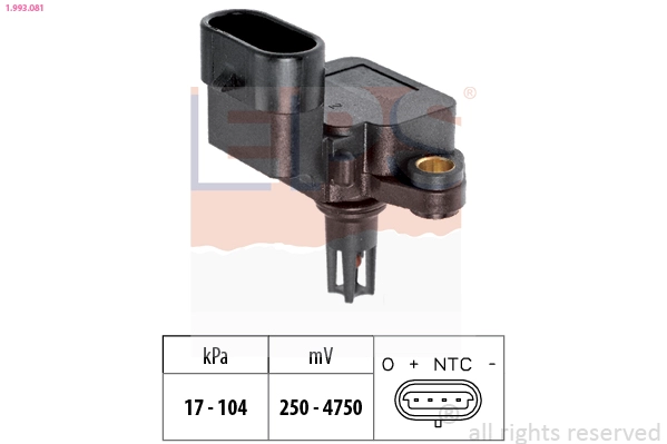 Air Pressure Sensor, altitude adaption (1.993.081)