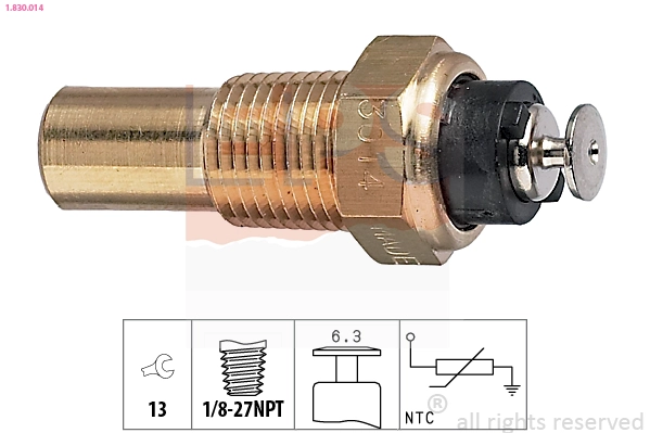 Sensor, coolant temperature (1.830.014)