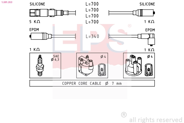 Ignition Cable Kit (1.501.353)