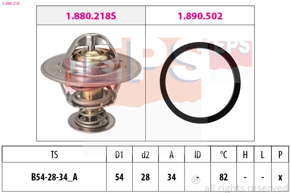 Thermostat, coolant (1.880.218)