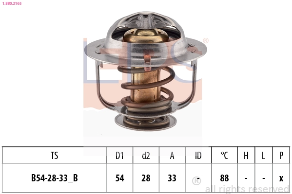Thermostat, coolant (1.880.216S)