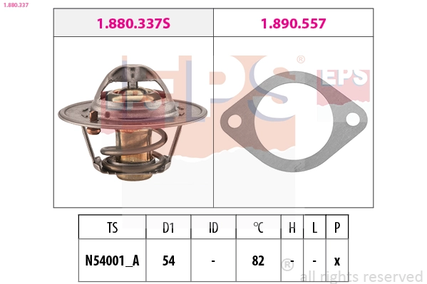 Thermostat, coolant (1.880.337)
