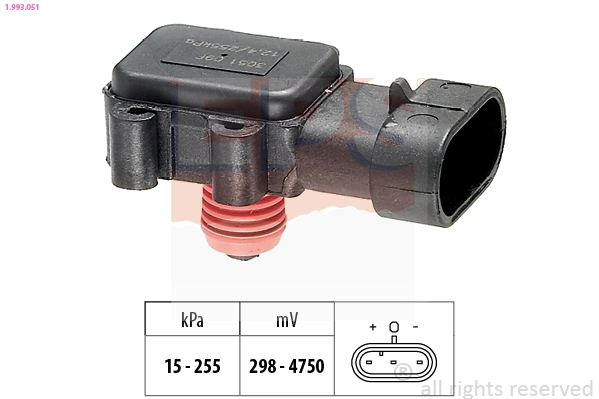 Air Pressure Sensor, altitude adaption (1.993.051)