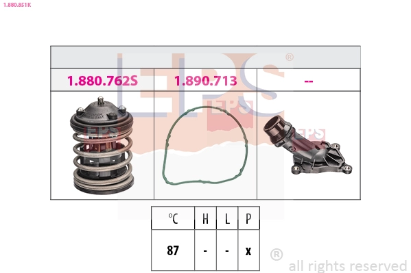Thermostat, coolant (1.880.851K)
