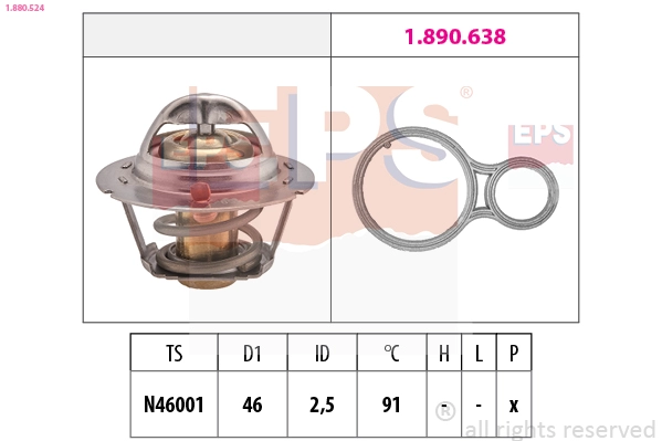 Thermostat, coolant (1.880.524)