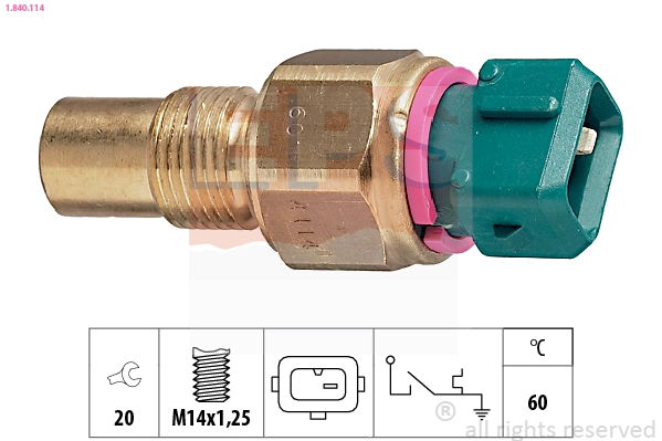 Temperature Switch, coolant warning lamp (1.840.114)