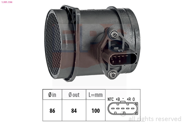 Mass Air Flow Sensor (1.991.194)