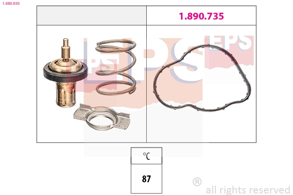 Thermostat, coolant (1.880.930)