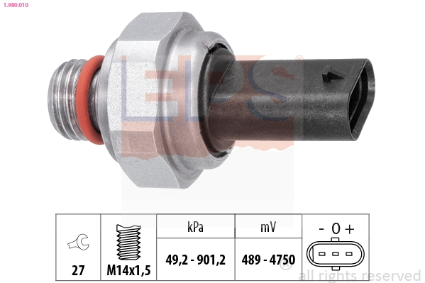 Sensor, exhaust pressure (1.980.010)