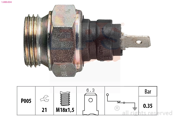 Oil Pressure Switch (1.800.034)