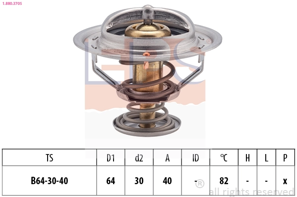 Thermostat, coolant (1.880.370S)