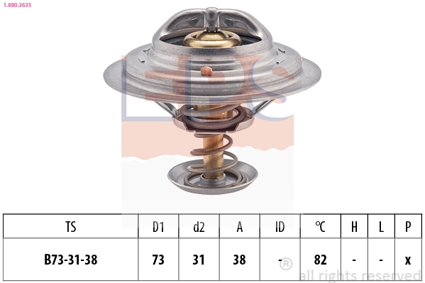Thermostat, coolant (1.880.363S)