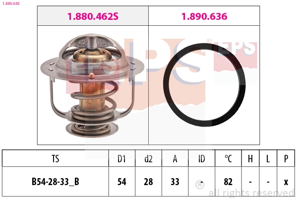 Thermostat, coolant (1.880.645)