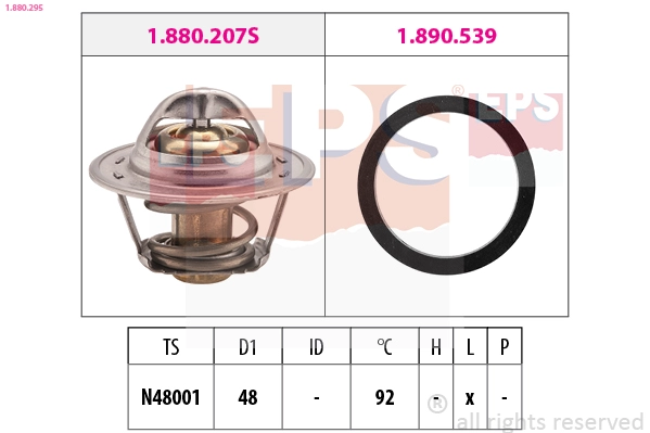 Thermostat, coolant (1.880.295)