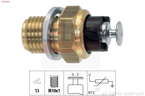 Sensor, oil temperature (1.830.093)