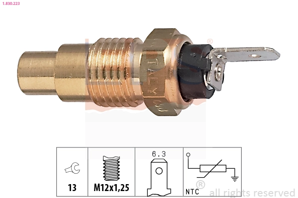 Sensor, coolant temperature (1.830.223)
