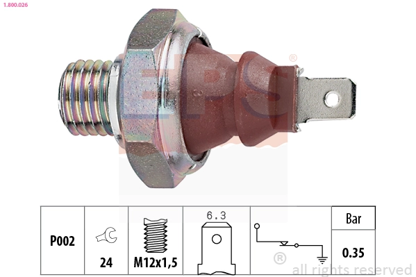 Oil Pressure Switch (1.800.026)