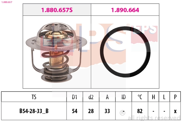 Thermostat, coolant (1.880.657)
