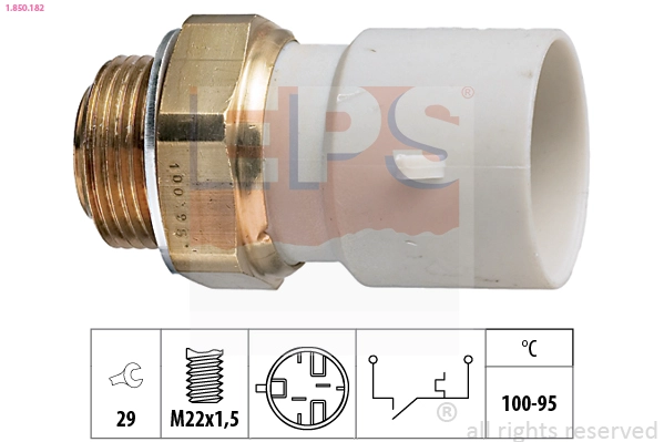 Temperature Switch, radiator fan (1.850.182)