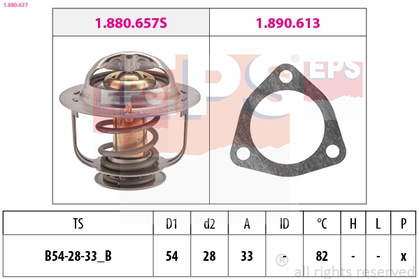 Thermostat, coolant (1.880.637)