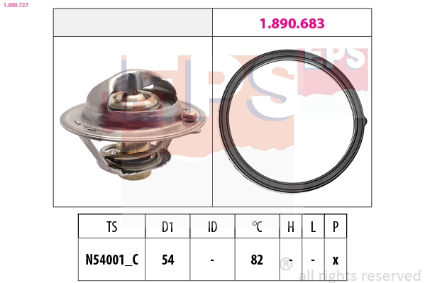 Thermostat, coolant (1.880.727)