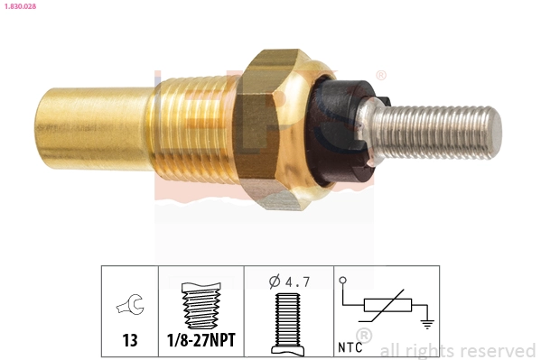 Sensor, coolant temperature (1.830.028)