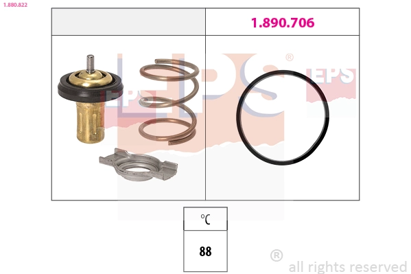 Thermostat, coolant (1.880.822)