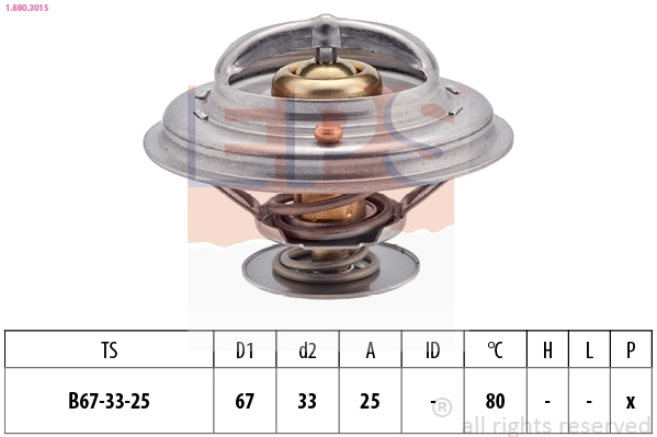 Thermostat, coolant (1.880.301S)