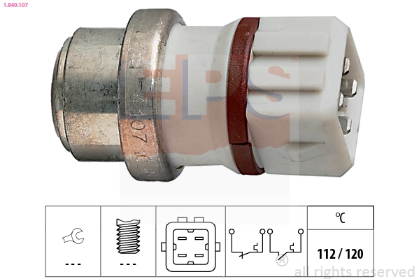 Temperature Switch, coolant warning lamp (1.840.107)