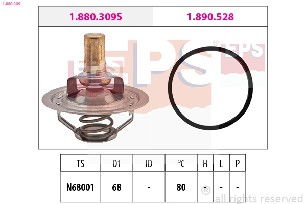 Thermostat, coolant (1.880.309)