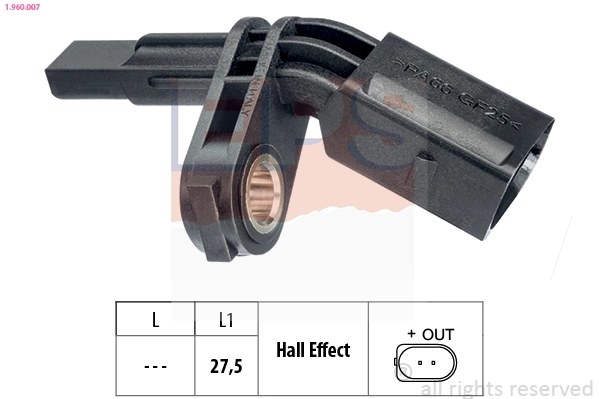 Sensor, wheel speed (1.960.007)
