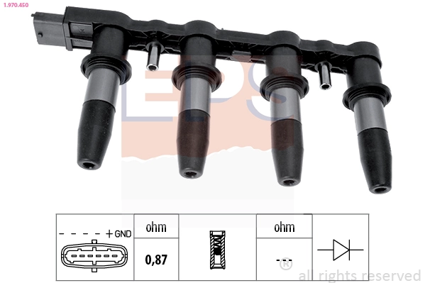 Ignition Coil (1.970.450)