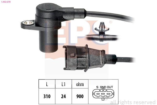 Sensor, crankshaft pulse (1.953.570)