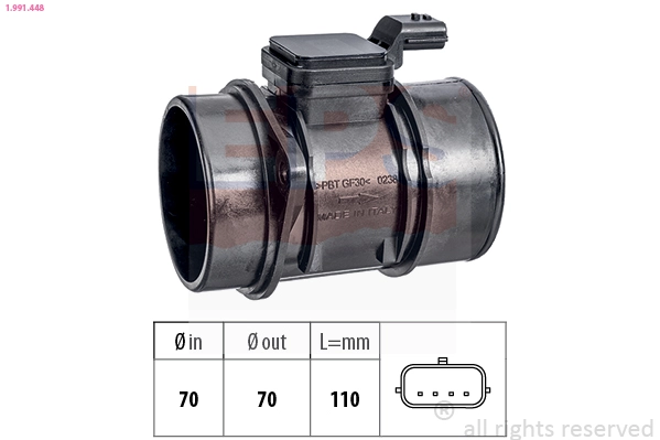 Mass Air Flow Sensor (1.991.448)