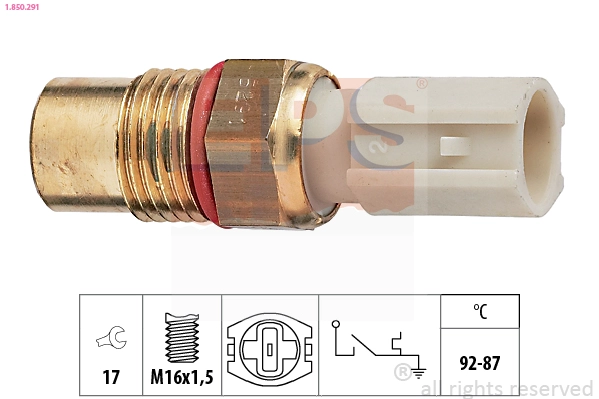 Temperature Switch, radiator fan (1.850.291)