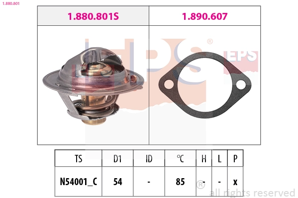 Thermostat, coolant (1.880.801)
