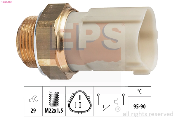 Temperature Switch, radiator fan (1.850.262)