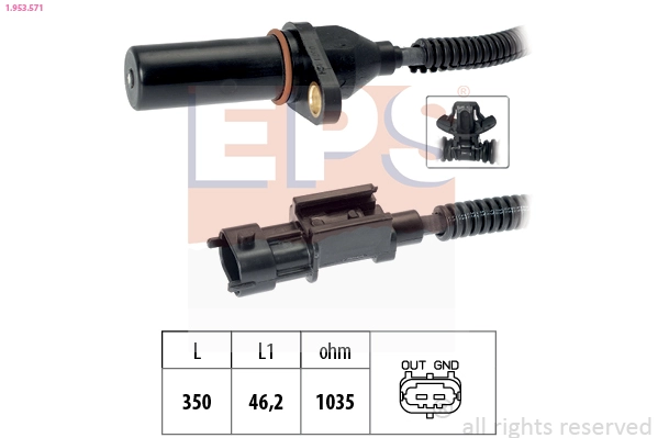 Sensor, crankshaft pulse (1.953.571)