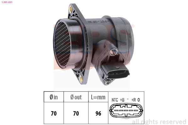 Mass Air Flow Sensor (1.991.031)