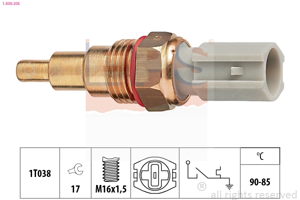 Temperature Switch, radiator fan (1.850.205)