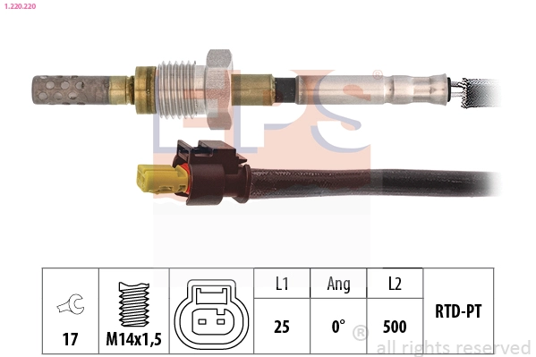 Sensor, exhaust gas temperature (1.220.220)