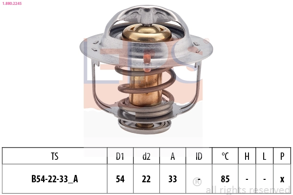 Thermostat, coolant (1.880.224S)