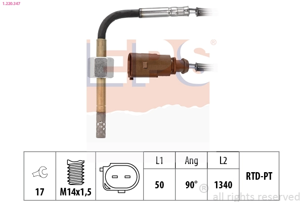 Sensor, exhaust gas temperature (1.220.347)